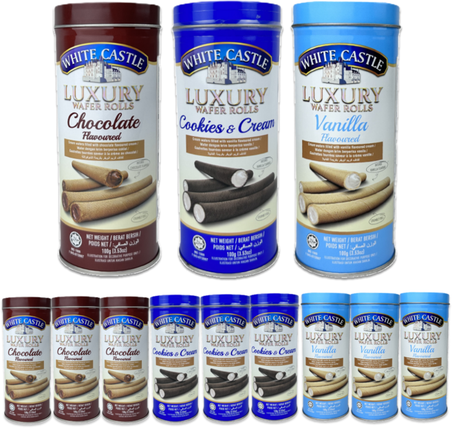 토르토 화이트캐슬 웨이퍼 크림 초콜릿 쿠키앤크림, 12개, 100g