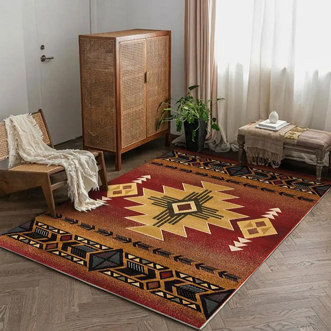 앤틱쇼파 에스닉 스타일 거실 장식 레트로 카펫 홈 워셔블 페르시아 바닥 매트 보헤미안 라운지 러그 침실용 넓은 영역, custom size, 6. jds-250723004452 / B. 12...