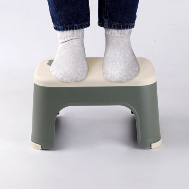 높은물건꺼내기 발디딤대스툴 주방 씽크대상부장 안미끌리는 미니사다리발판, 화이트