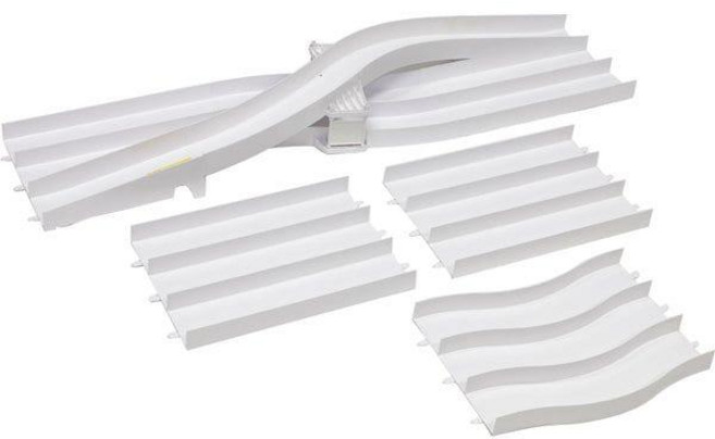 TAMIYA 타미야 69579 미니카(4WD 미니사구) 사륜구동 재팬 컵 주니어 서킷 레인 체인지 확장 세트 흰색 [미니 사륜용 부품], 단일, 1개