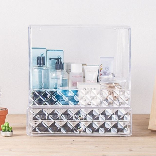 DABD03 2단 수납정리 쥬얼리 묶음 서랍 레이디와이 44614PC 1(EA), 색상, 1개