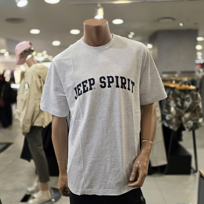 지프 남녀공용 스피릿로고 반팔 티셔츠 JO2TSU394