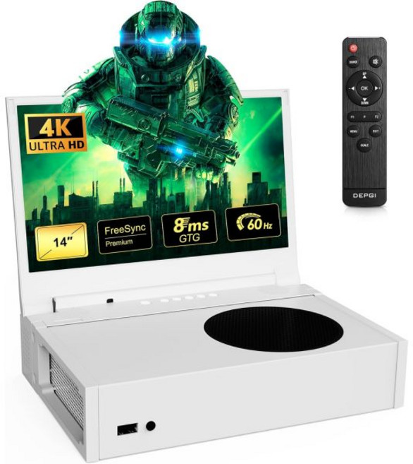Xbox Series S용 DEPGI 15.6인치 휴대용 모니터 144Hz 2K QHD IPS 게이밍 포함되지 않음 실내 실외 여행용 HDR AMD 프리싱크 2X HDMI 포함, 14"-4K