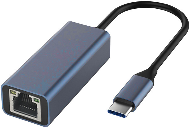 鋁合金外接千兆網卡 USB 3.0 / Type-C / RJ45 / 1000M 轉接網卡 網路卡 乙太網路埠, 1個, Type-C 接頭 / 1000M 午灰