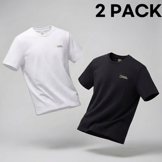 내셔널지오그래픽 반팔 26SS신상 티셔츠 2매세트