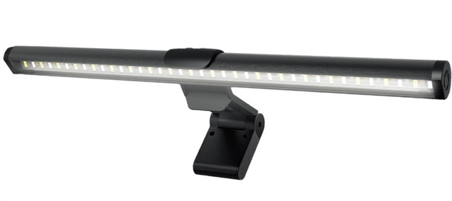 원그리드 LED 모니터 스크린바 색온도 조절 라이트바 조명, 1개, 블랙