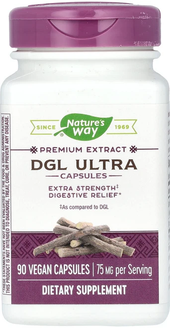 Nature's Way 프리미엄 추출물 DGL 울트라 75mg 베지 캡슐 90정, NaturesWay프리미엄추출물DGL울트라75mg베지캡, 1개 - 쿠팡