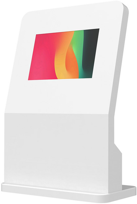 피스마운트 키오스크 PKSS1W 보조키 시건 커스텀 태블릿 이동/고정식 데스크 스탠드 키오스크 화이트, [ PKSS1W ]