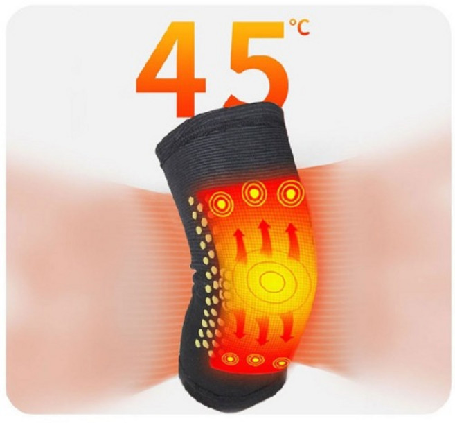 발열 무릎 토시보호대 2p 대형(그레이) 2+2 학교 직장 단체 군대 선물 양면사용가능