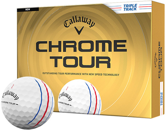 캘러웨이 2026 크롬투어 트리플트랙 골프볼 4피스, 화이트
