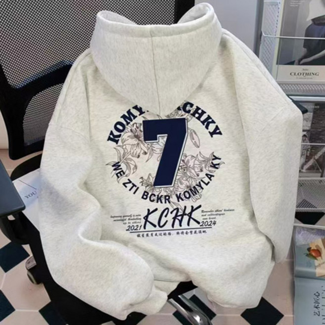 백세븐후드 티셔츠