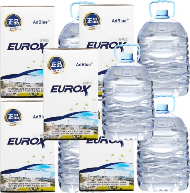 국산 유록스 요소수 10L 정품 롯데 애드블루 +전용자바라, 5세트