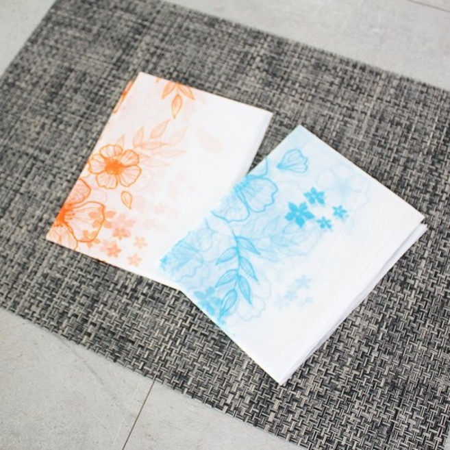 중식식탁보 접이식파랑 일회용식탁보 식탁비닐 업소용 약50매, 1개