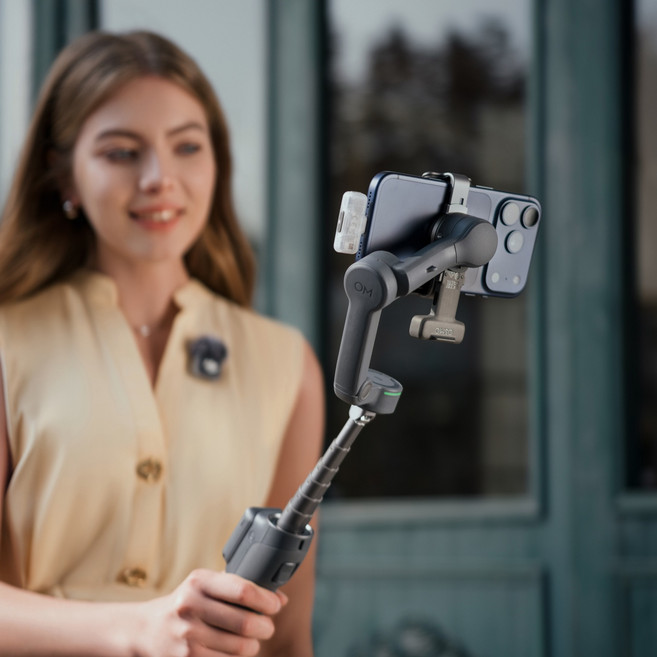 全新DJI Osmo Mobile 8P/全能 Vlog 套裝/AI 追蹤模組套裝/公司貨, 灰色, 1個, Osmo Mobile 8P 全能 Vlog 套裝