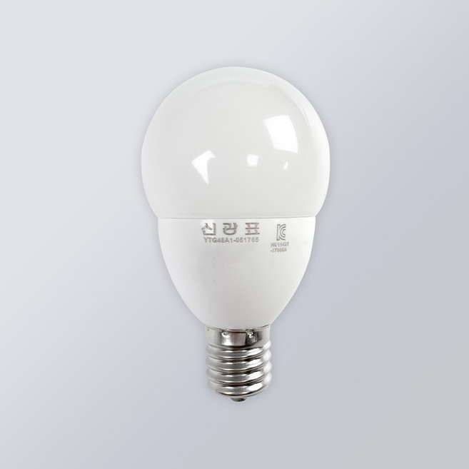 LED 미니크립톤 E17 국내안전인증 기본전구 벌브 꼬마전구 전구교체 G45, 주광색, 1개