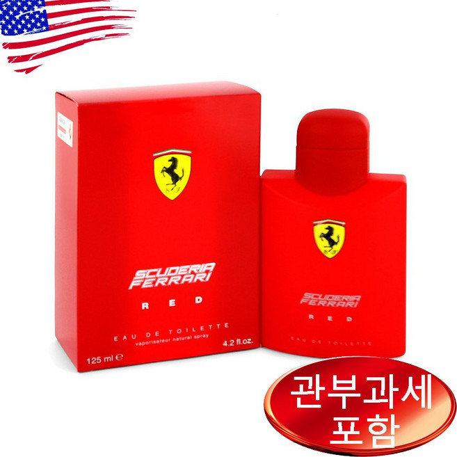 페라리 스쿠데리아 레드 오드뚜왈렛 125ml, 1개