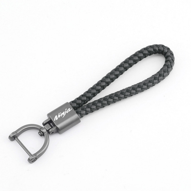호환 가와사키 닌자 400 650 닌자1000sx 1100sx 키 케이스 키 쉘 커버 키체인 키링, [03] Key Chain Black