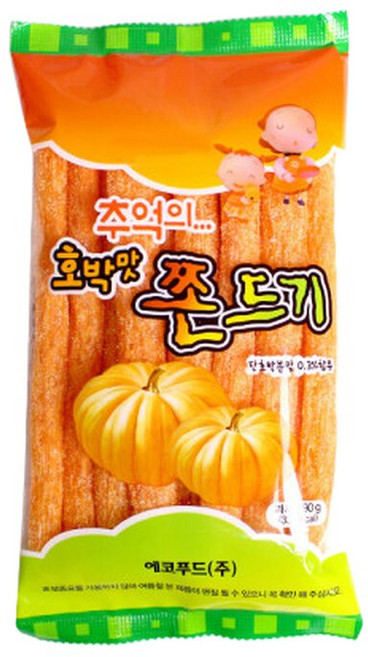 호박맛 쫀디기 설탕 70g x 30개