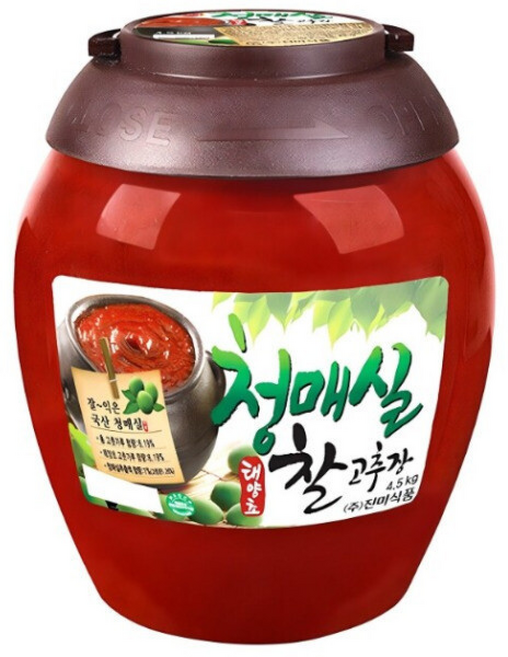 진미 청매실 찰고추장, 4.5kg, 3개