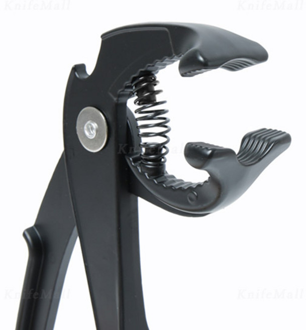 스프링 뚝배기 집게 (대) 다용도 냄비 업소용 식당용, 블랙, 1개