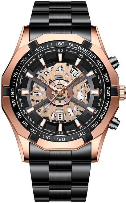 따블루엠 메탈 남성용 패션 손목시계