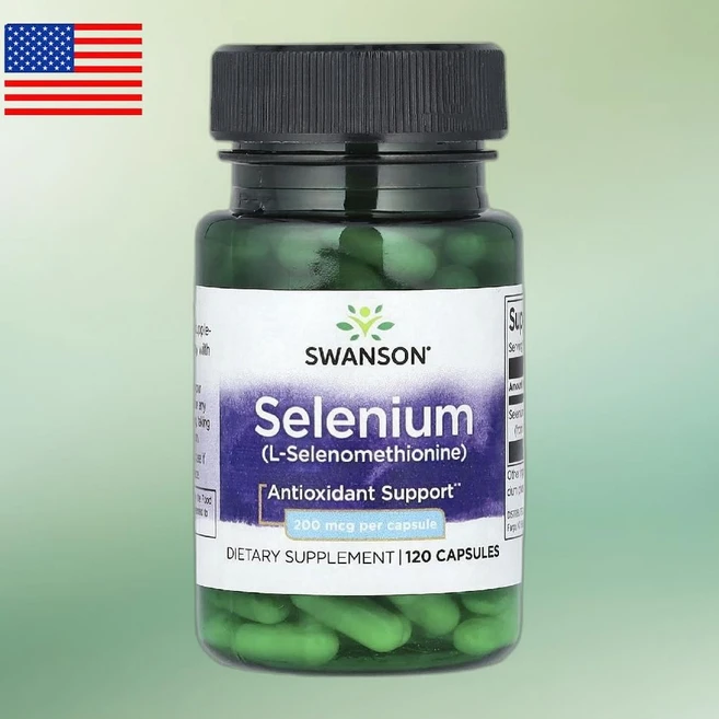 Swanson 스완슨 셀레늄 셀레니움 200mcg 캡슐 120정 Selenium 1통, 스완슨 Swanson 셀레늄 200mcg 캡슐 120정, 1개 - 쿠팡