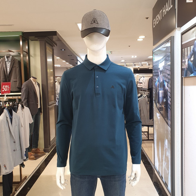 올포유 <<뉴코아 일산>> 남성 ## 시다 요꼬 포인트 티셔츠 ## AMTYN7361 904 T/블루