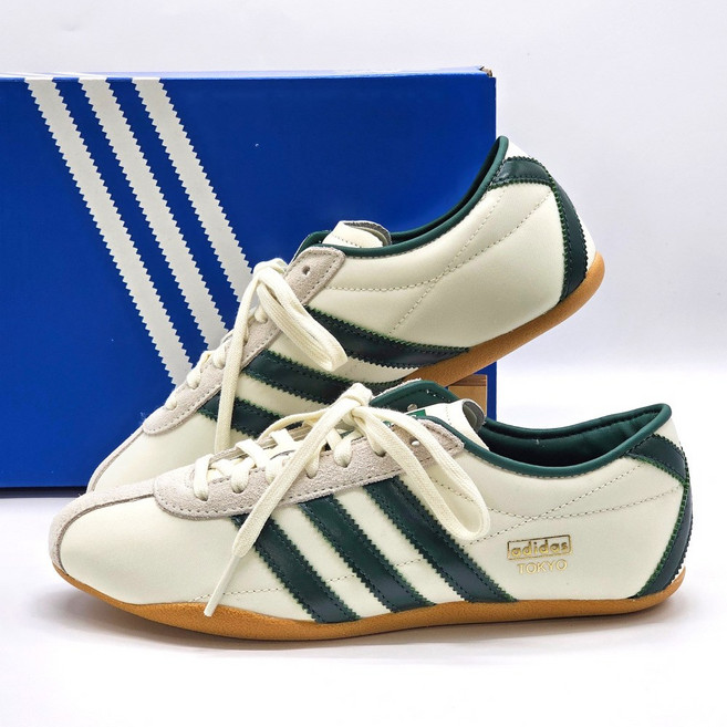 [국내정품] 아디다스 도쿄 남녀공용 스니커즈 그린 스트릿 패션화 커플화 패션양말증정