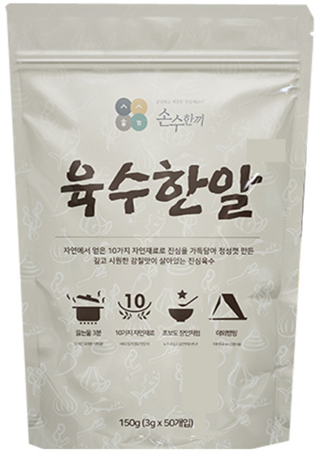 손수한끼 육수한알 50정, 150g, 1개