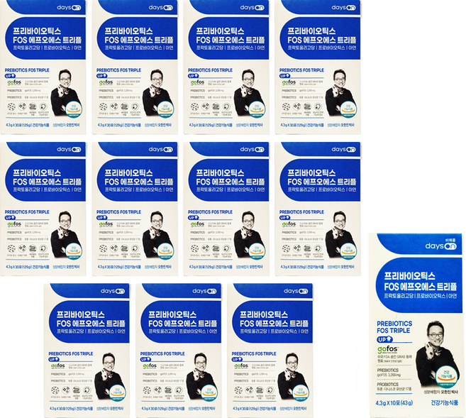 오한진 프리바이오틱스FOS트리플 +무료체험10포, 30회분, 11개