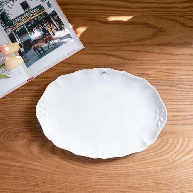 코스타노바 알렌테조 타원서빙접시, 올리브아쿠아, 1개