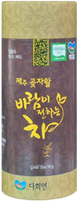 차분한 휴식 티타임 선물 제주 다희연 유기농 황차 GTHC30, 1개