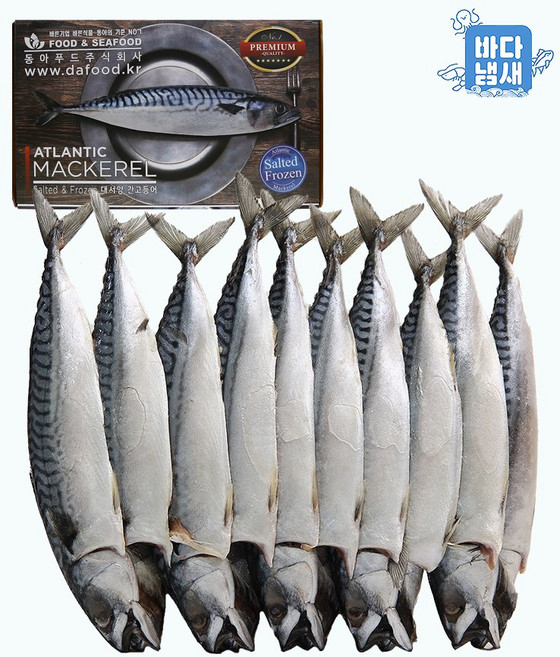 노르웨이 자반고등어 소사이즈 8kg (20손40마리)) 간고등어/ 냉동고등어, 2박스, 4kg