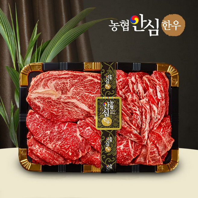 농협안심한우 1등급 소한마리 모듬 구이용 한우선물세트, 1세트, 농협 한우세트B