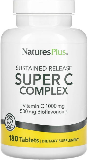 NaturesPlus 서방형 슈퍼 C 복합체 180정, NaturesPlus 서방형 슈퍼 C ..., 1개 - 쿠팡