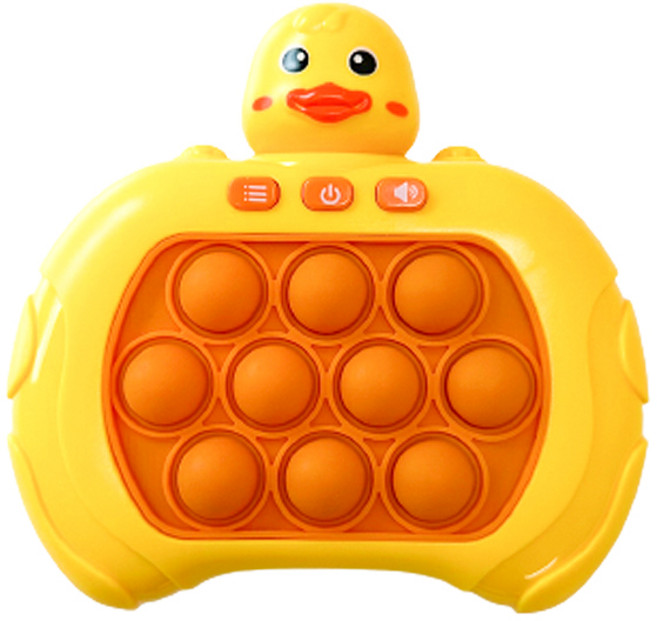 팝잇게임기 곰돌이 토끼 우주인 오리 푸쉬팝게임기 뾱뾱이 두뇌발달 p0402, 1개