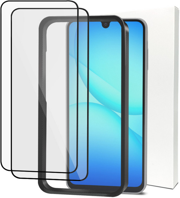 다이아큐브 갤럭시 A17 A16공용 9H AF코팅 3D 강화유리 가이드툴 액정보호필름 2P, 2개