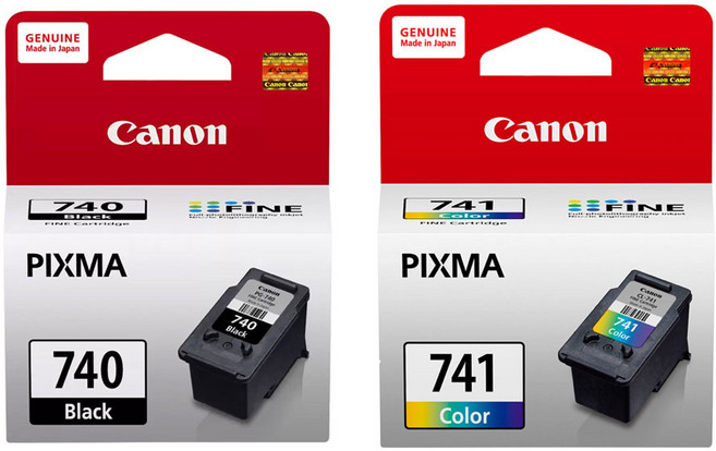 Canon 原廠墨水匣組合包 (1黑1彩), PG-740+CL-741 墨水組, 1套