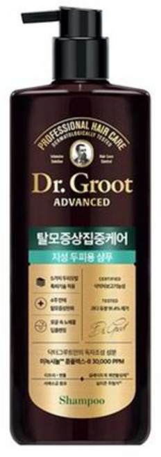 닥터그루트 탈모증상 집중케어 지성 두피용 샴푸, 700ml, 2개