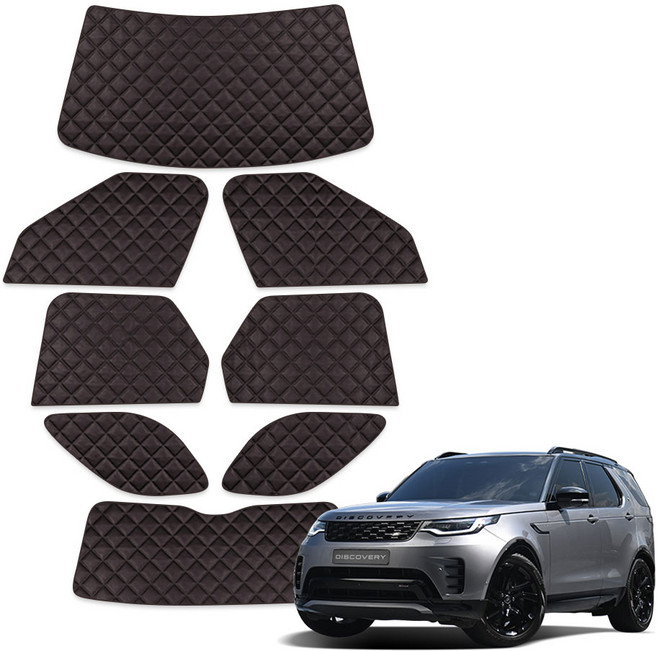 루젠 디스커버리 5세대 차박커튼 캠핑 암막 햇빛가리개, 1세트, 다크브라운