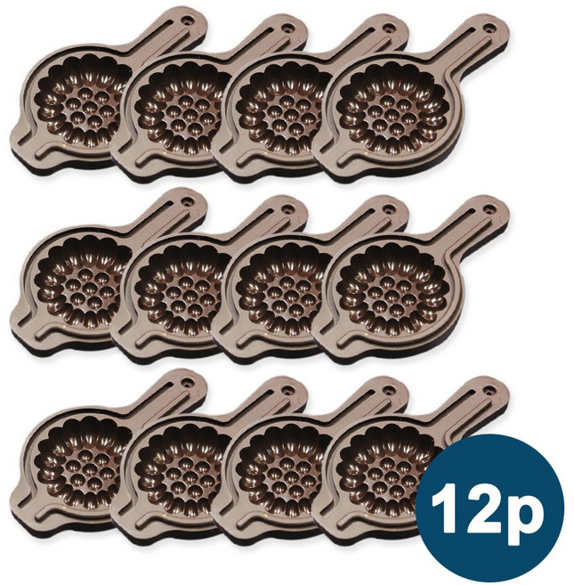 실리콘 멀티 약과틀 대량판매, 일반사이즈 12개