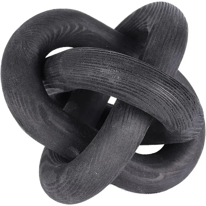 쿠쿠스토어 3링크 소나무 매듭 장식 체인 선반 손으로 새겨진 커피 테이블 현대 농가 보호 소박한 간단한, 01 C