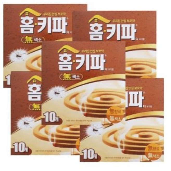 홈키파 디 모기향, 130g, 5개