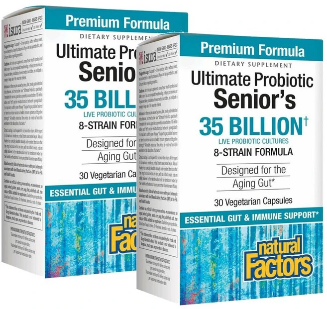내추럴팩터스 얼티메이트 시니어 프로바이오틱 350억 유산균 캡슐 Natural Factors Senior's Probiotic, 2개, 30정 - 쿠팡