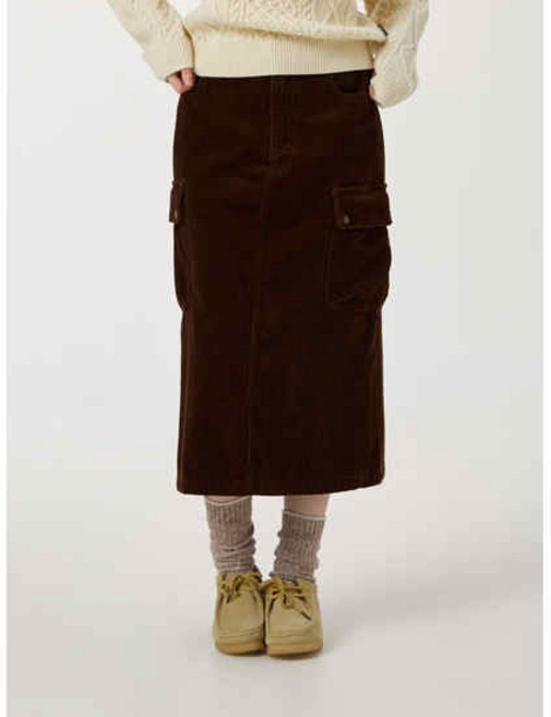 후아유 여성 Corduroy Cargo Long Skirt WHWHF4954F 1319962
