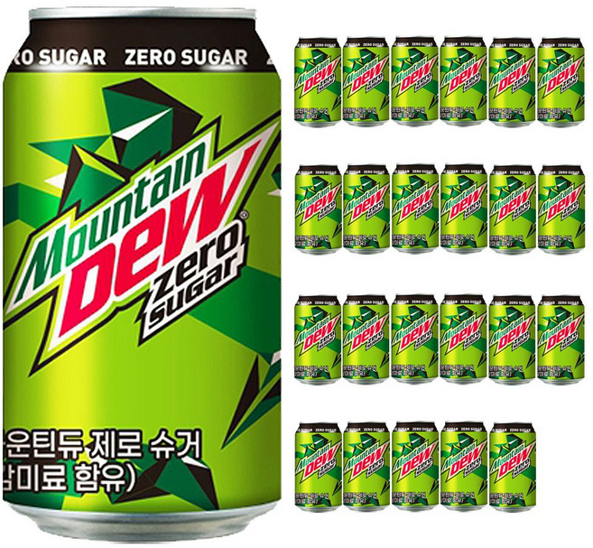 롯데 마운틴듀 제로 355ml x 24캔, 24개