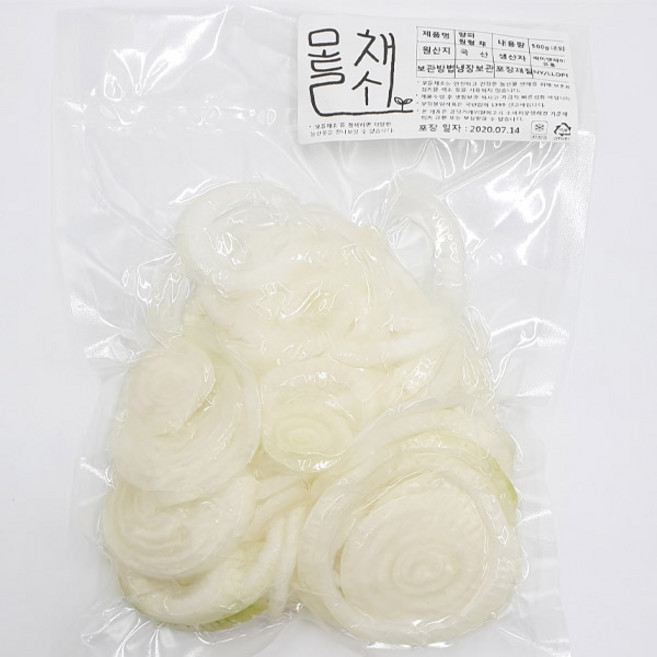 모들채소 양파 원형 슬라이스 150g 1팩, 1개, 양파 원형 채 500g