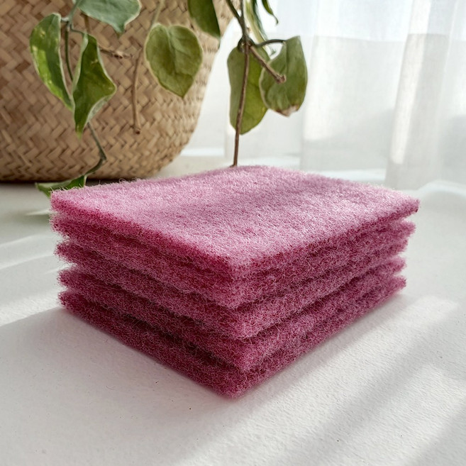 꼼꼼한생활 무흠집 일회용 주방행주 인덕션 청소 수세미 5P, 1세트, 1세트