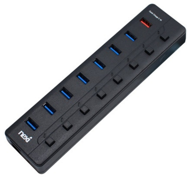 리버네트워크 NEXI(넥시) NX-U3008R NX780 블랙 (USB3.0 8포트 유전원), 1개