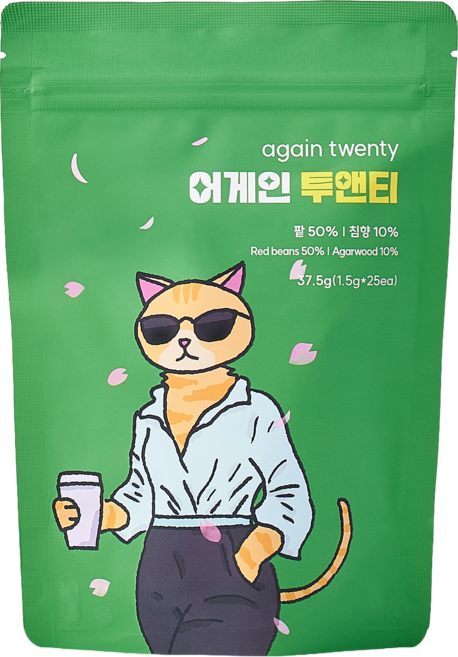 어게인 투앤티 호박차 호박팥차, 1.5g, 1개, 25개입